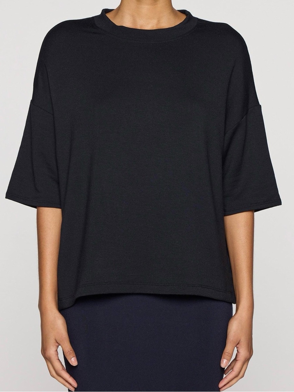 BLEUSALT Malibu Black Oversized Top Like New - Picture 2 of 7